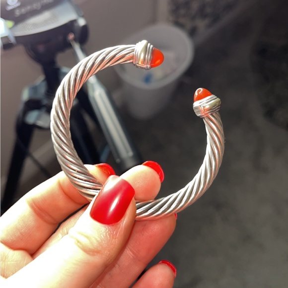 David Yurman Cable Classic Collection® Bracelet 7mm in red carnelian - Picture 1 of 8